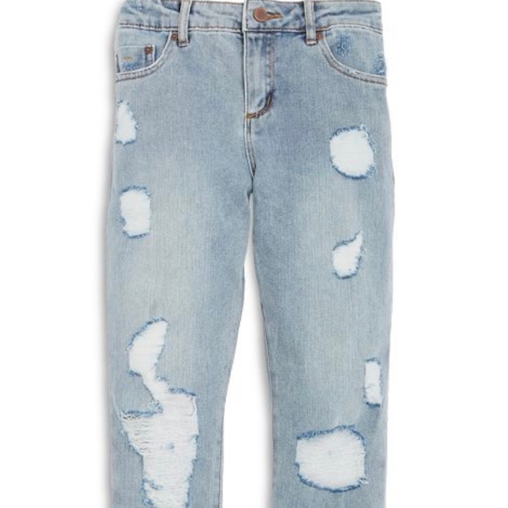 Aqua girls by Bloomingdales distressed denim jeans